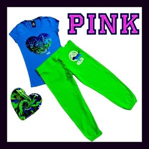 Rare Y2K Victorias Secret Pink University Bling Set